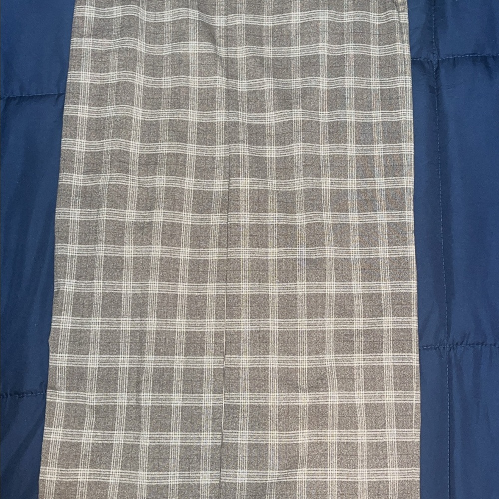 Never worn Gray Plaid Mango skirt